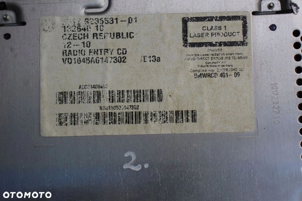 Radio BMW BUSINESS CD e90 e91 e92 e93 e87 e82 e88 9236531 - 1
