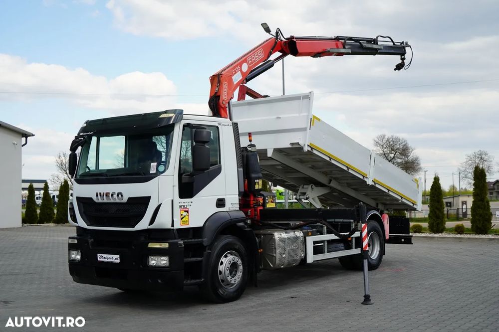 Iveco STRALIS / 310 / 4x2 / BASCULĂ - 5,3 M / HDS FASSI 135 - 8 M / EURO 6 - 2