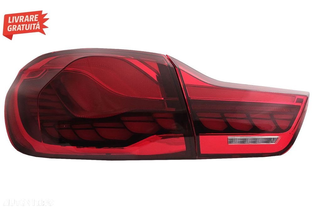 Stopuri OLED BMW Seria 4 F32 F33 F36 M4 F82 F83 (2013-03.2019) Rosu Clar cu Semnal- livrare gratuita - 16