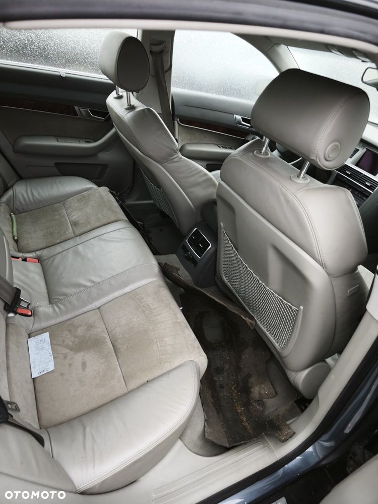 AUDI A6 C6 07r SEDAN FOTELE KANAPA PÓŁSKÓRA ALCANTARA BOCZKI - 6