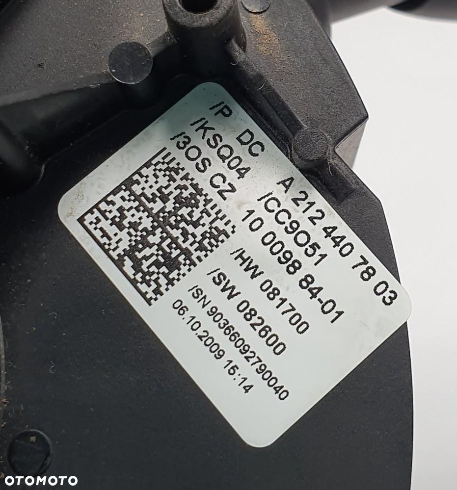 PRZEŁĄCZNIK ZESPOLONY TAŚMA MANETKI MERCEDES W212 A2124407803 - 8