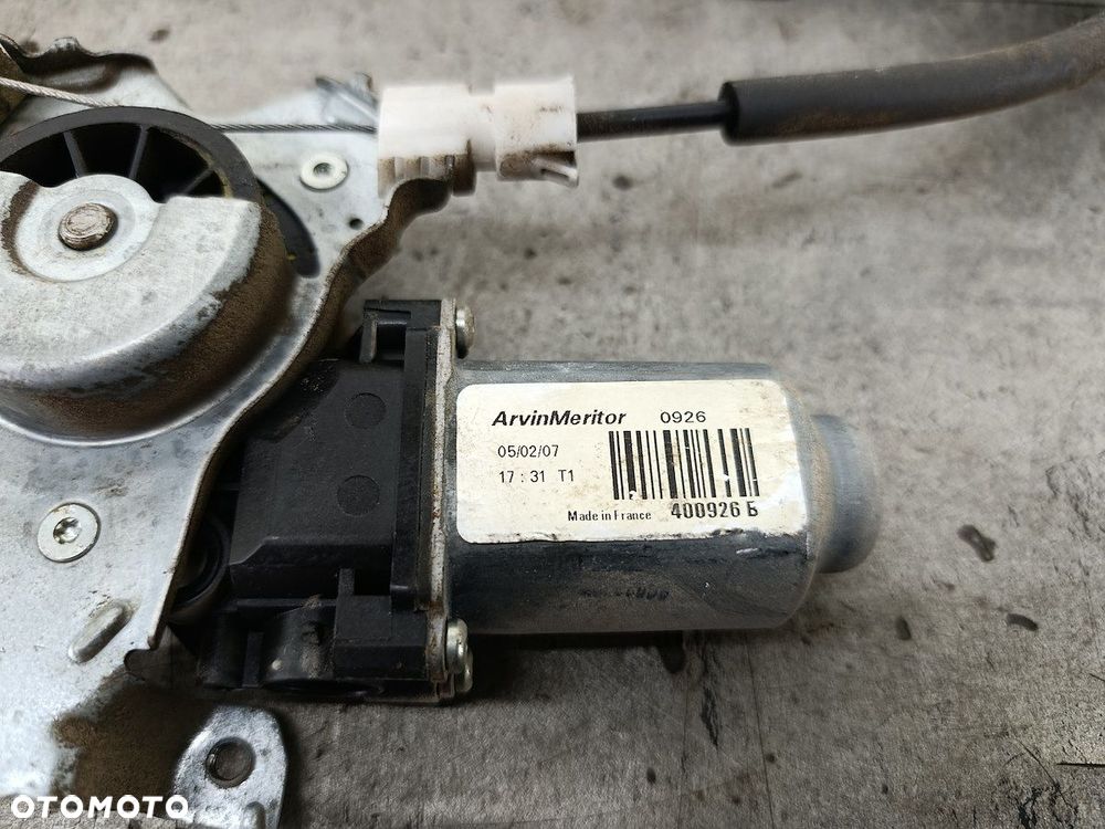 PODNOŚNIK SZYBY PRAWY PRZÓD NISSAN NOTE I 400926B  119208FXR ARVIN MERITOR - 6