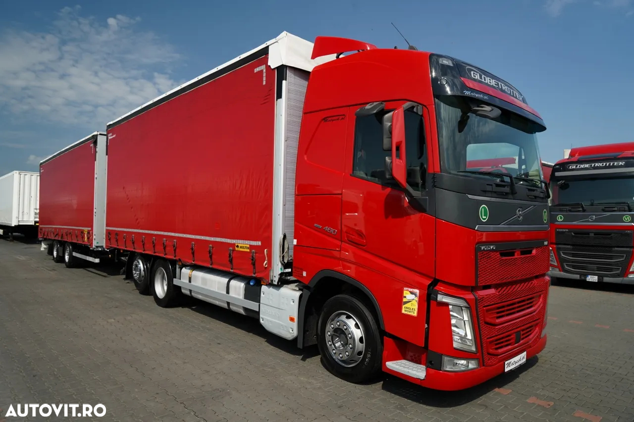 Volvo FH 460 / COMBINAȚIE TANDEM / TRAVERSE / MEGA / I-PARK COOL / DIRECȚIE AXĂ RAPIDĂ / CORTINĂ RANFORSATĂ / CONTRACT POST-SERVICE - 6