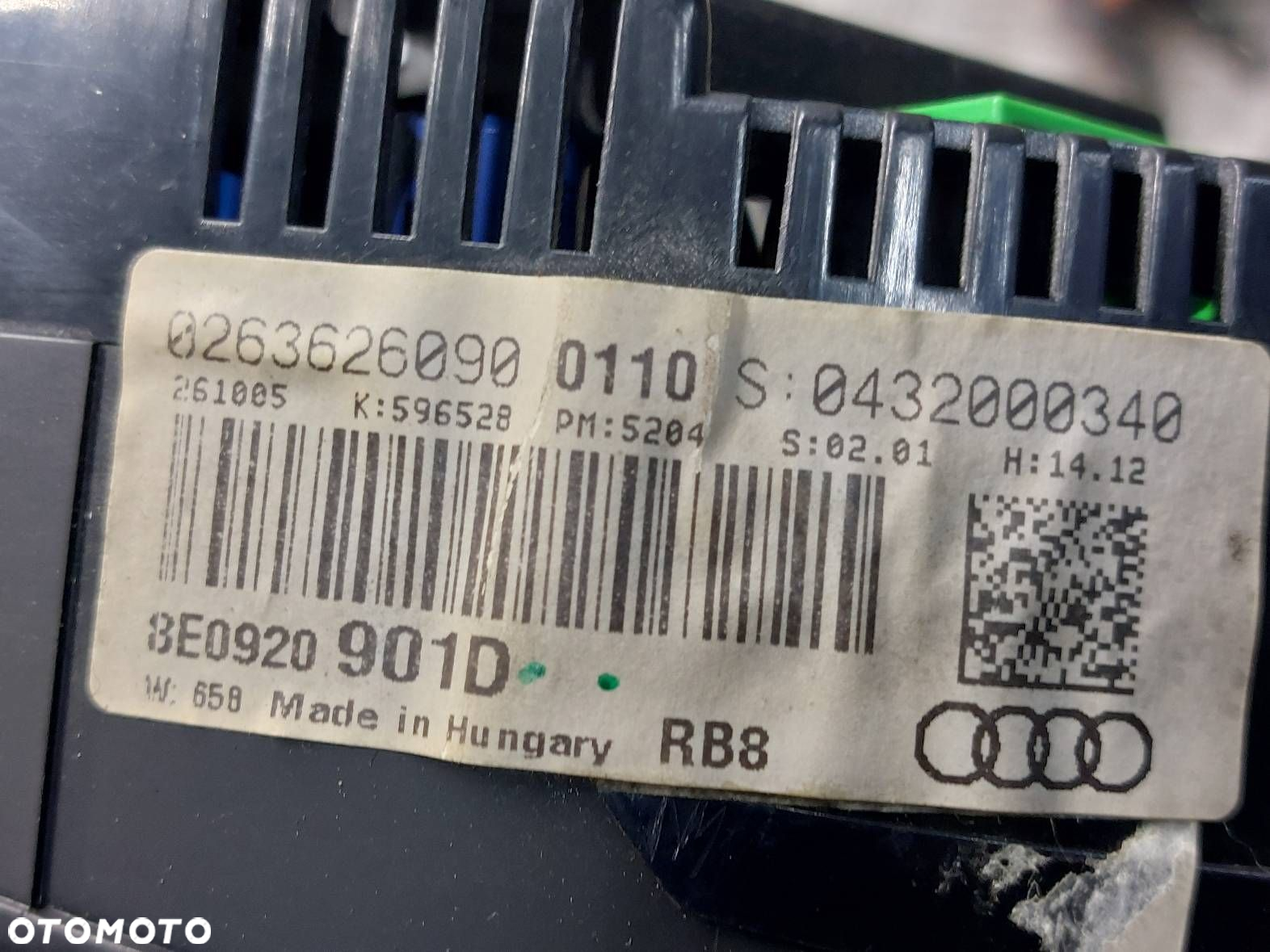 ZESTAW STARTOWY AUDI A4 B7 2.0 TDI 03G906016FQ 4B0905851M 8E0920901D - 11
