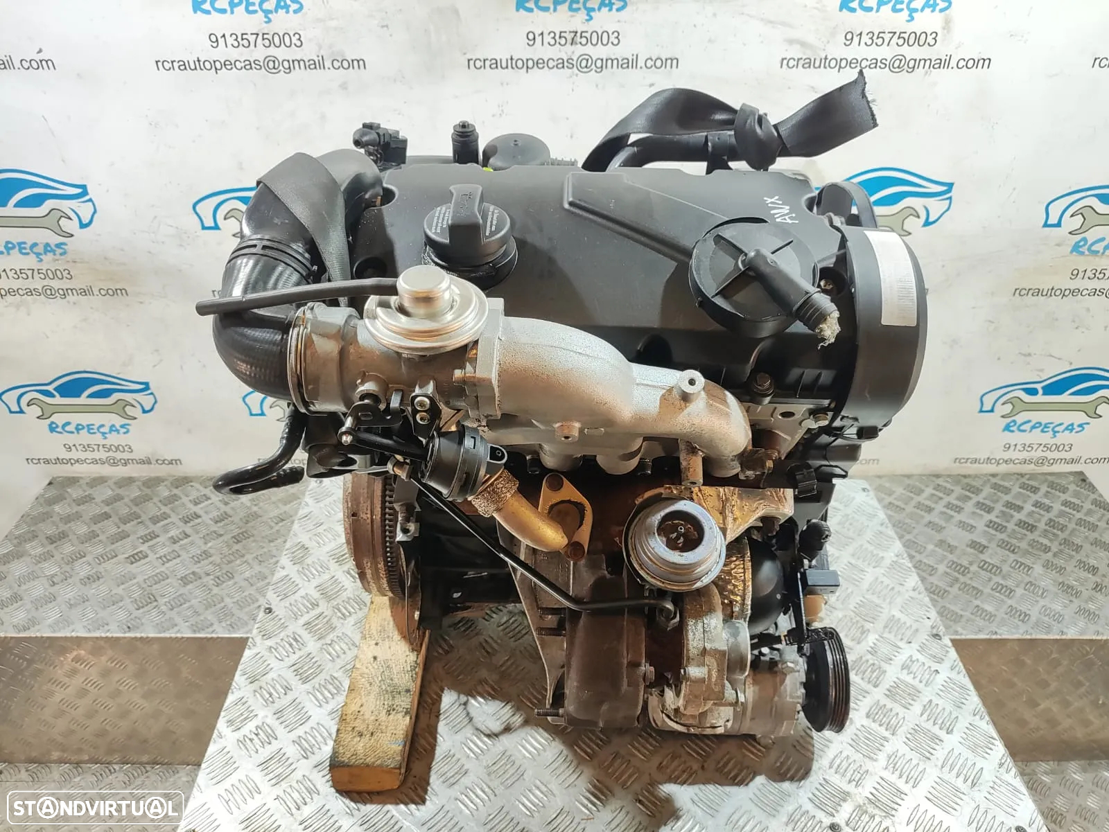 Motor Completo VWAG VW Volkswagen Audi Skoda 1.9 TDI 8v 130cv AWX PD 130 - 4