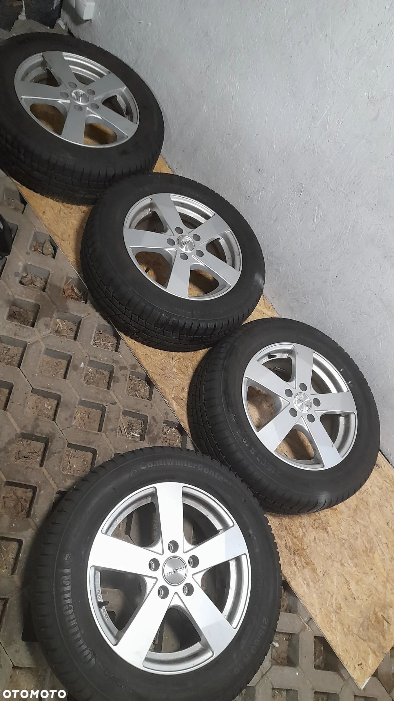 felgi dezent 6.5 16 et46 5x112 continental 215 60 16 2016r jak nowe - 1