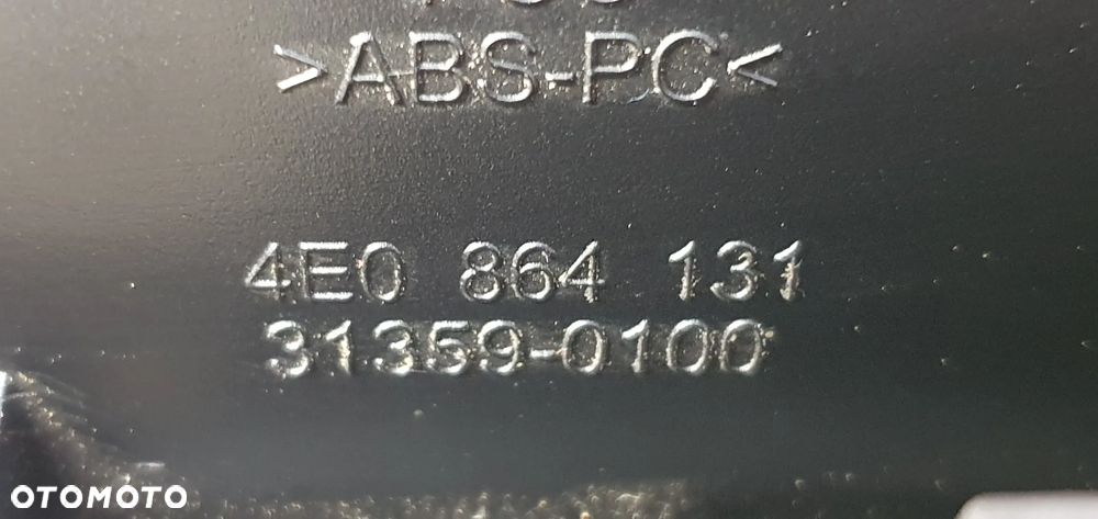 Kratka nawiewu powietrza tył tylna schowek dekor drewno Audi A8 D3 - 6