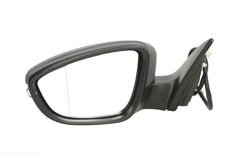 Oglinda exterioara VW Passat CC (3Cc) 06.2008-02.2012, Passat CC (358) 02.2012-2017, stanga/dreapta Crom Asferica Electrica Cu Incalzire, carcasa grunduita, 6 pini, cu semnalizare - 1