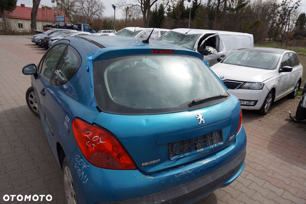 KLAPA BAGAŻNIKA TYLNA 207  3D HB KMU  NIEBIESKI PEUGEOT 2006-2009 - 2