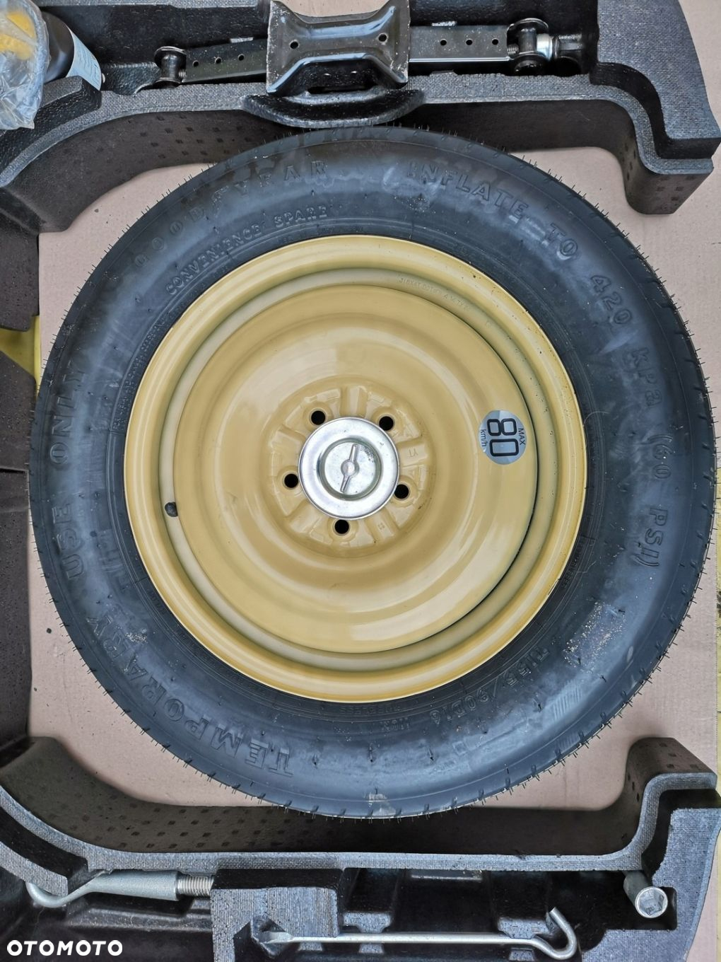 MITSUBISHI ASX KOŁO DOJAZDOWE STYROPIAN WKŁAD LEWAREK KOMPLET 5X114.3 NOWE - 4