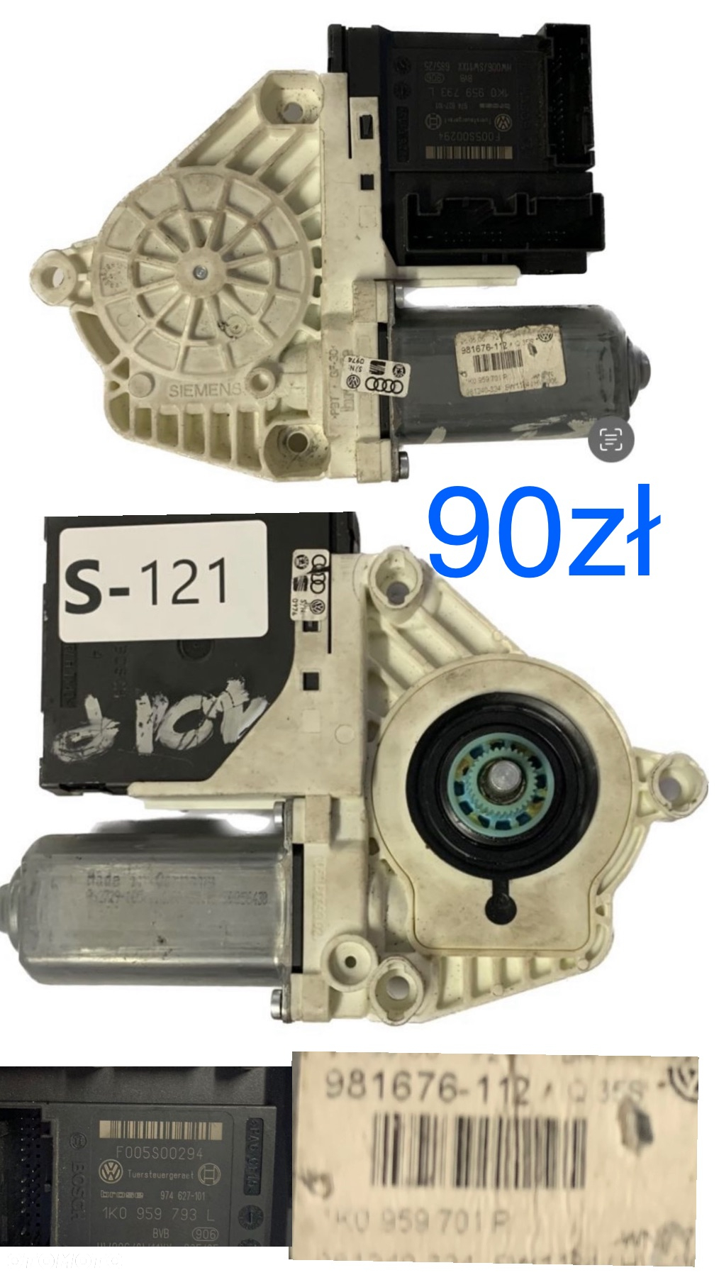 Silnik Silniczek Podnoszenia szyb szyby przód tył prawy lewy Audi Seat Skoda Volkswagen 6Q1959801A 1K0959701P 1K0959793L 1K0959792D 1T0959702A 5P0837401C 1K0959793D 5P0837401A 1J1959802B 1J1959802D 1J0959802F 101431-202 1J0959802C 1C0959802B 5P0837402 1K0959793D 1K0959792G 5P0837402H 1T0959702B 6Q0959812A 6L1959801 1K0959703E 1K0959701AC 1K5837401AM 1K0959704M 1K0959703E 4F0959801A - 4