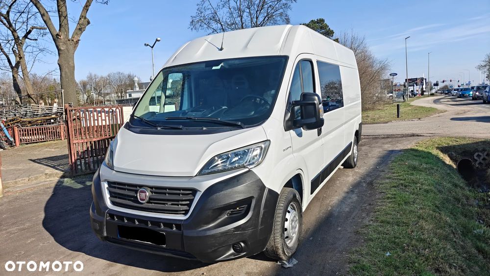 Fiat Ducato  Brygadówka 7 osób L3H2 klimatyzacja nawigacja ledy hak kamera cofania DOKA - 3