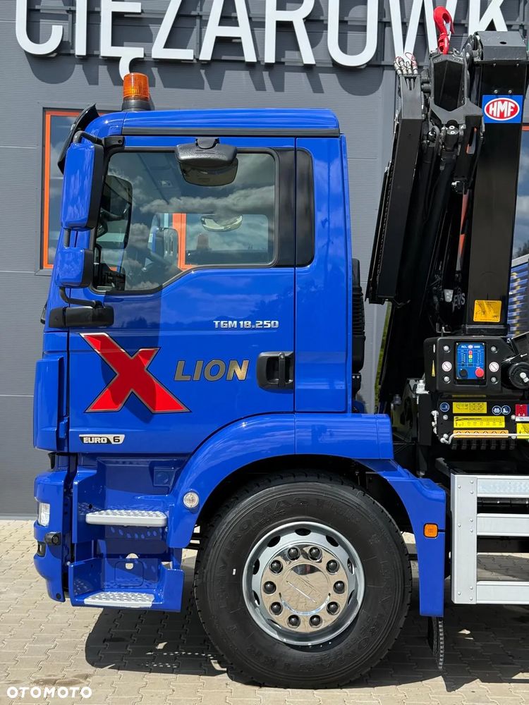 MAN TGM TGL TGS 18.250 E6 //skrzyniowy z HDS // 4x2 // żuraw HMF 1420 K2 HDS dzwig kran crane budowlanka - 25