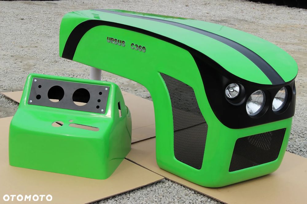 Kabina C-360 z błotnikami BTW X 2023 r. Naglak + maska 04 kolor zielony - 7