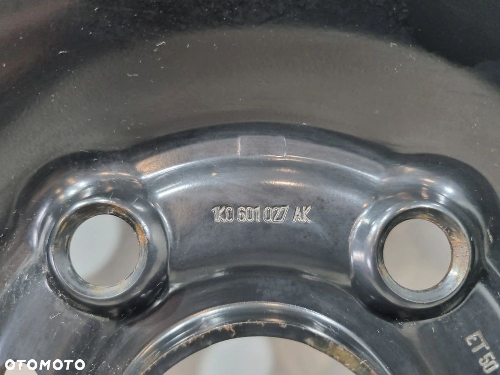 VW JETTA  EOS GOLF VI KOŁO DOJAZDOWE REZERWA 16 5X112 6.5J ET50 1K0601027AK - 7