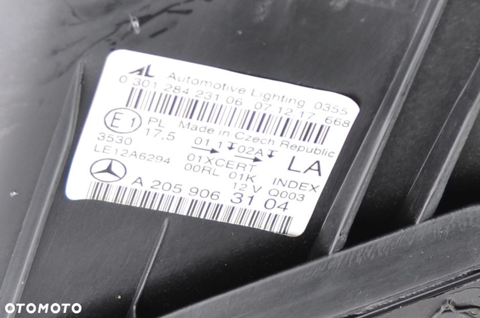 MERCEDES KLASA C 205 FULL LED A2059063104 Lewy Przedni Oryginał - 6