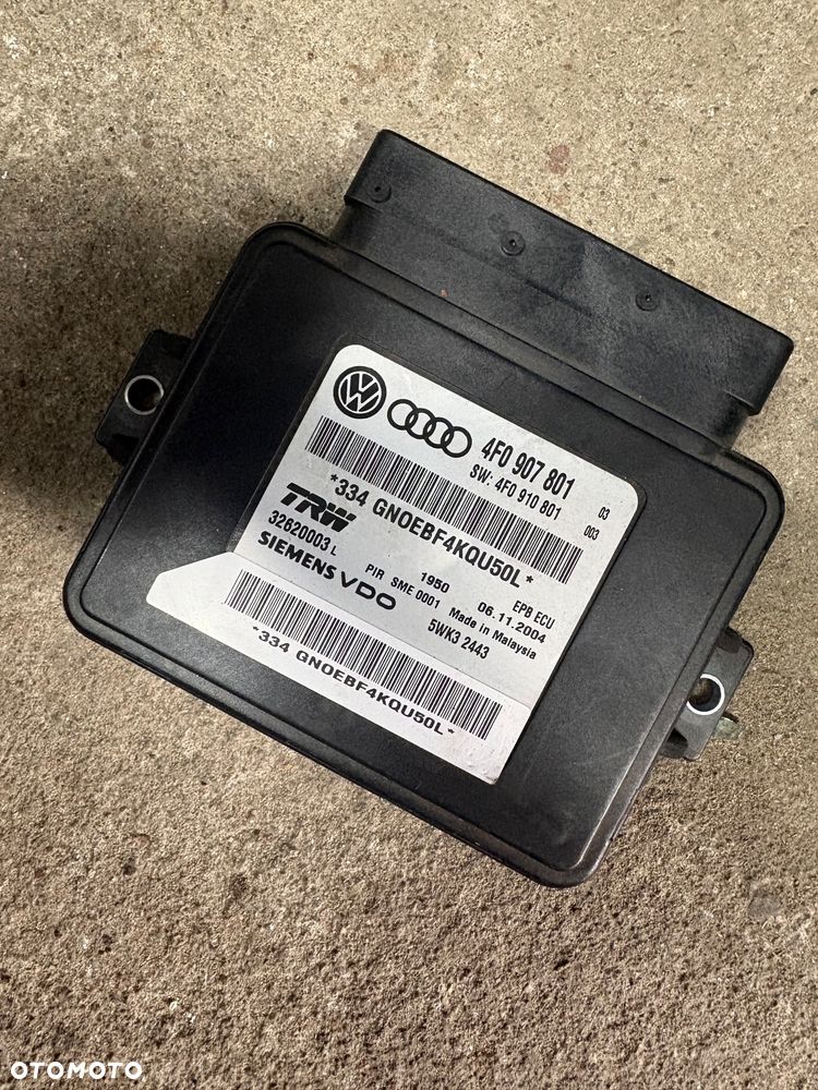 Moduł hamulca ręcznego Audi A6 C6 4F0907801 - 1