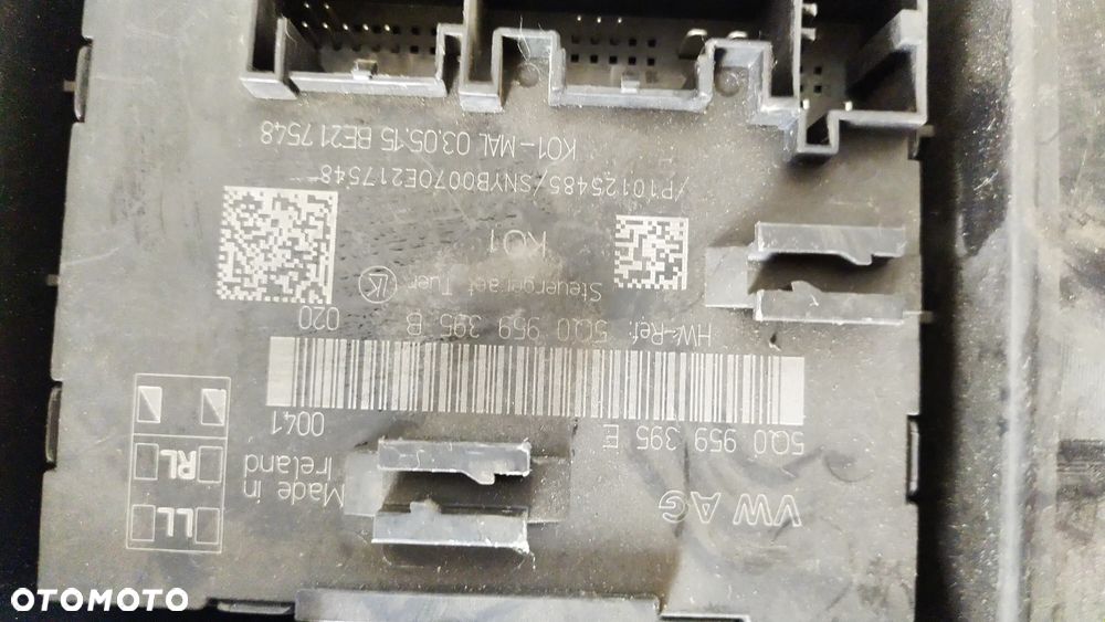MODUŁ STEROWNIK DRZWI 5Q0959395E  V ZAŚLEPKA DRZWI LT 3V0839915C - 2