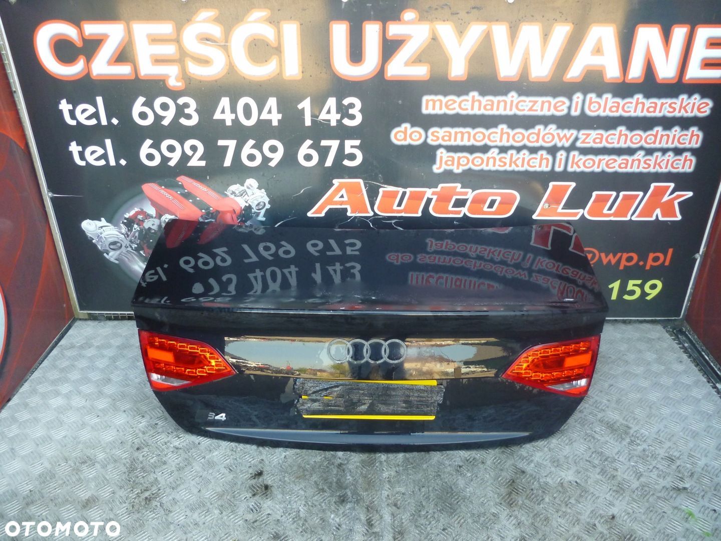 KLAPA TYŁ BAGAŻNIKA KOMPLET AUDI S4 B8 SEDAN 09r. - 1