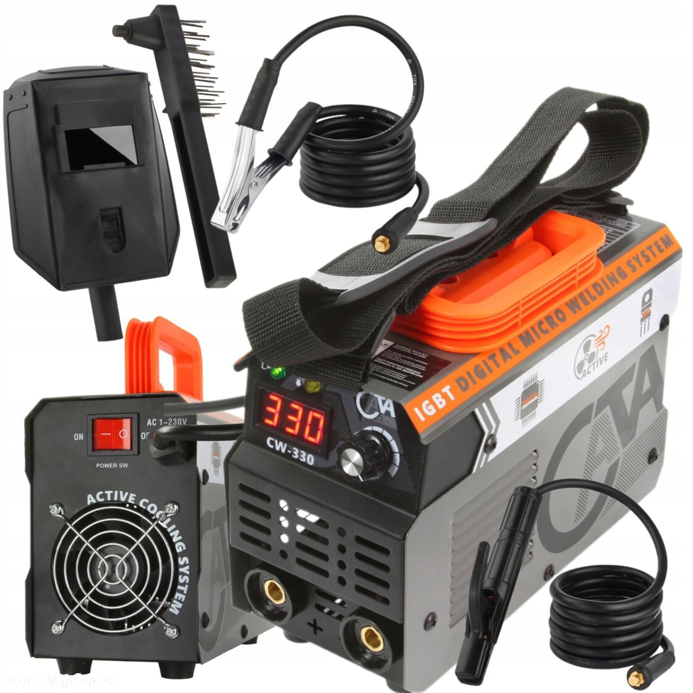 SPAWARKA INWERTOROWA INWERTEROWA 330A LCD MMA TIG WYŚWIETLACZ INWERTER IGBT - 1