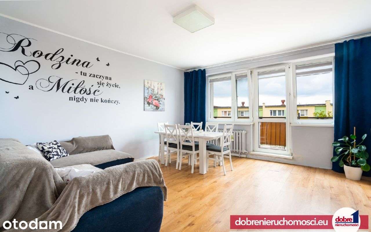 3 pokoje, 57,26 m², balkon, duża piwnica, Fordon