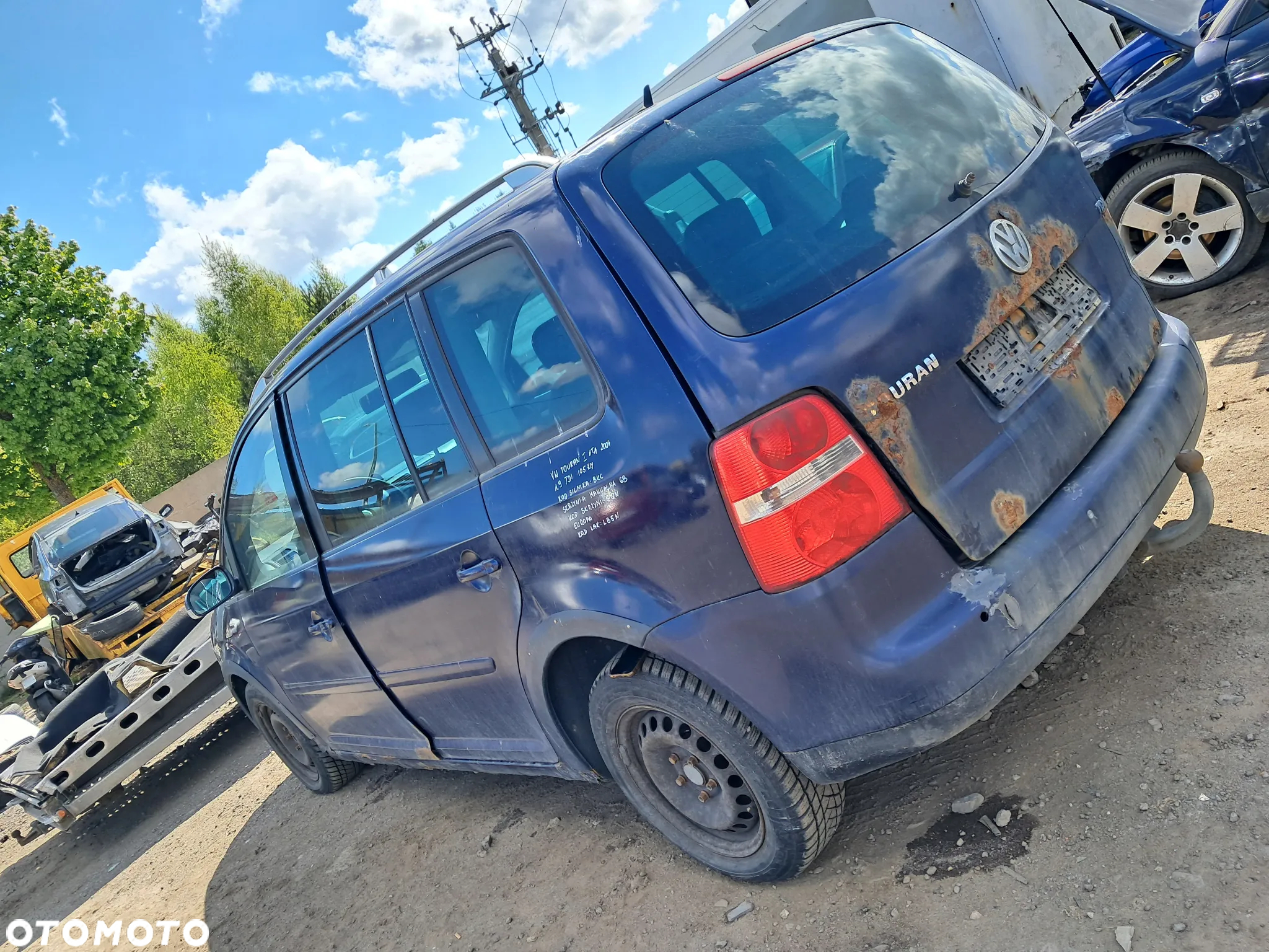 DAWCA CZĘŚCI VW TOURAN I 1T1 2004 1.9 TDI 105 KM BKC KL. LB5N - 5