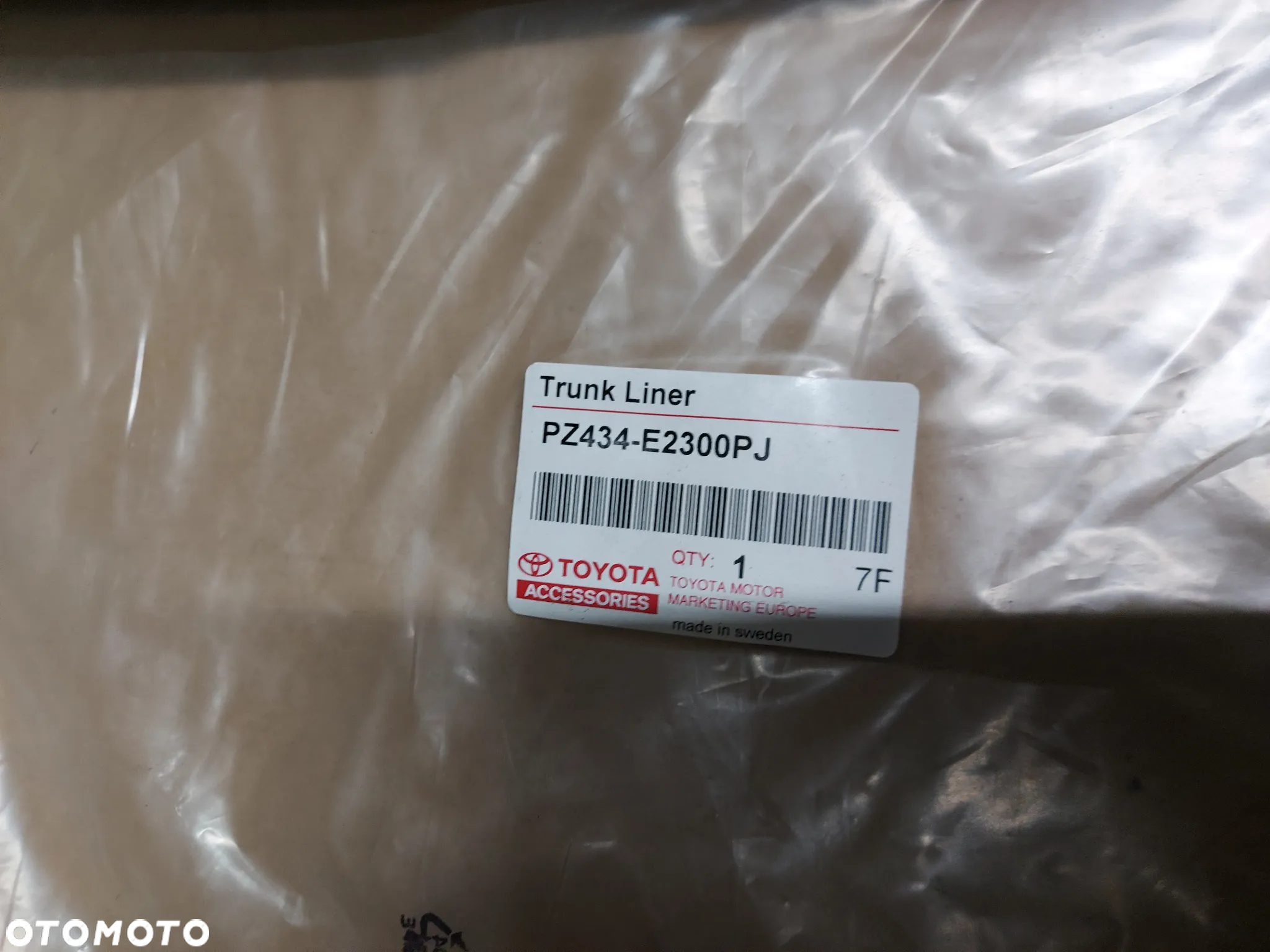 Toyota Auris II HB 13-18 Mata Wykładzina Bagażnika Nowa Oryginał - 2