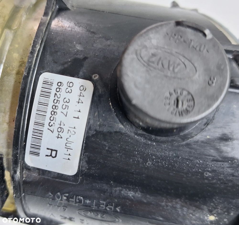 HALOGEN PRAWY ,KRATKA ZDERZAKA -OPEL ZAFIRA B LIFT / 2011 ROK - 4