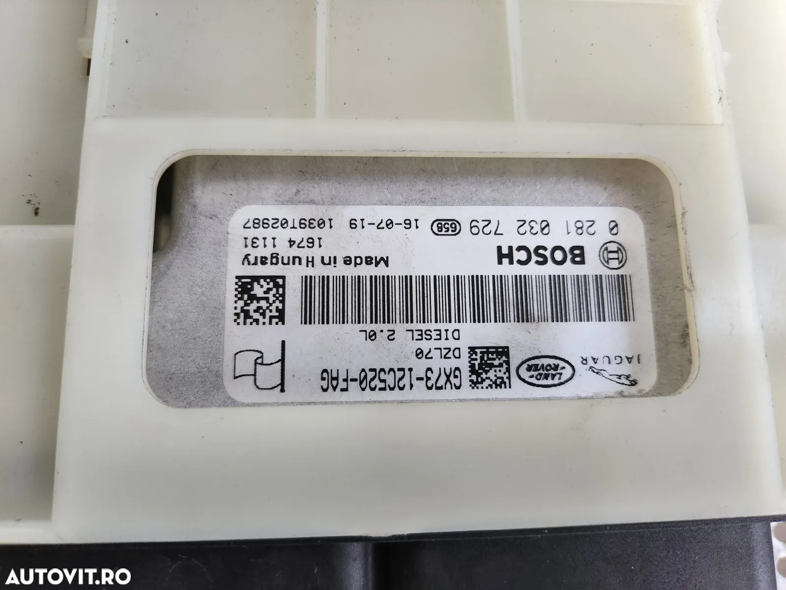 Calculator Motor Ecu Land Rover Range Rover Evoque Discovery Sport 2.0 Diesel Motor 224DT Automat Cod GX73-12C250-FAG 0281032729 Dezmembrez Range Rover Evoque Facelift An 2015-2016-2017-2018-2019 2.0 D Automat 4x4 Volan Stanga - Dezmembrari Arad - 4