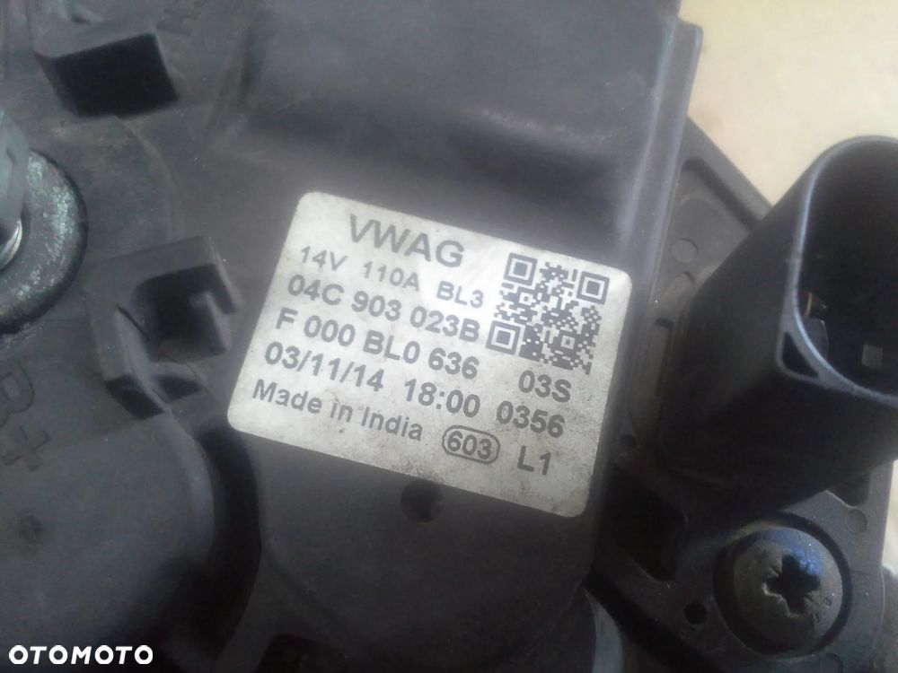 Skoda Citygo VW Up 1.0 MPi alternator 110A  04C903023B - 9