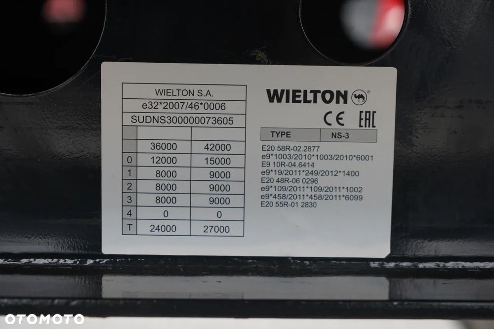 Wielton FIRANKA / VARIOS / 2x OŚ PODNOSZONA / - 29