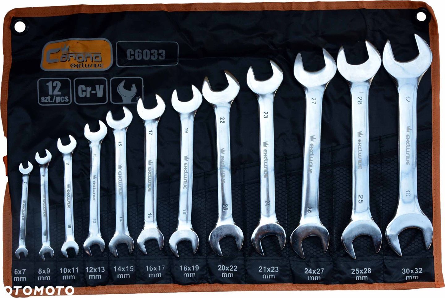 ZESTAW KLUCZY PŁASKICH DWUSTRONNE 6-32mm 12sztuk - 1