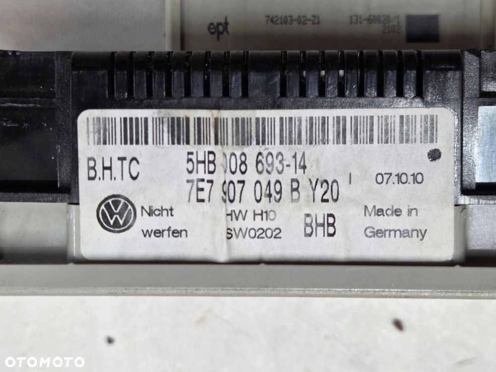 VW T5 LIFT T6 CALIFORNIA panel sterowania podsufitki TYŁ 7E7907049B - 2