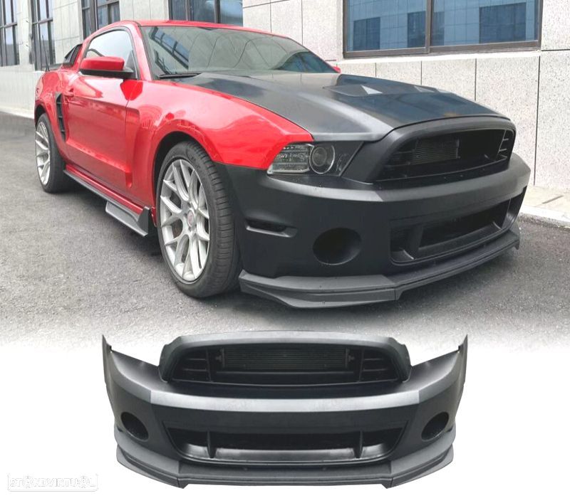 PARA-CHOQUES FRONTAL FORD MUSTANG V6 GT 10-14 LOOK GT500 RESTYLING - 1