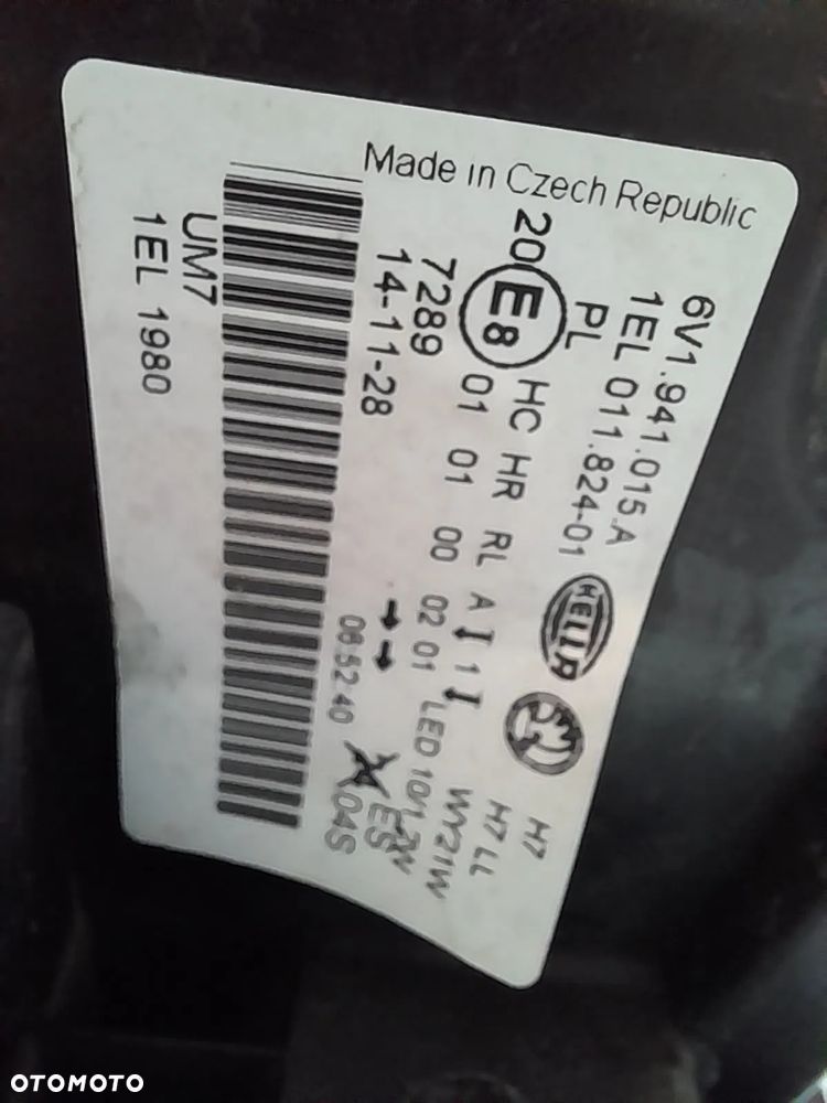 SKODA FABIA III 6V1 LED SOCZEWKA LAMPA LEWA PRZEDNIA - 11