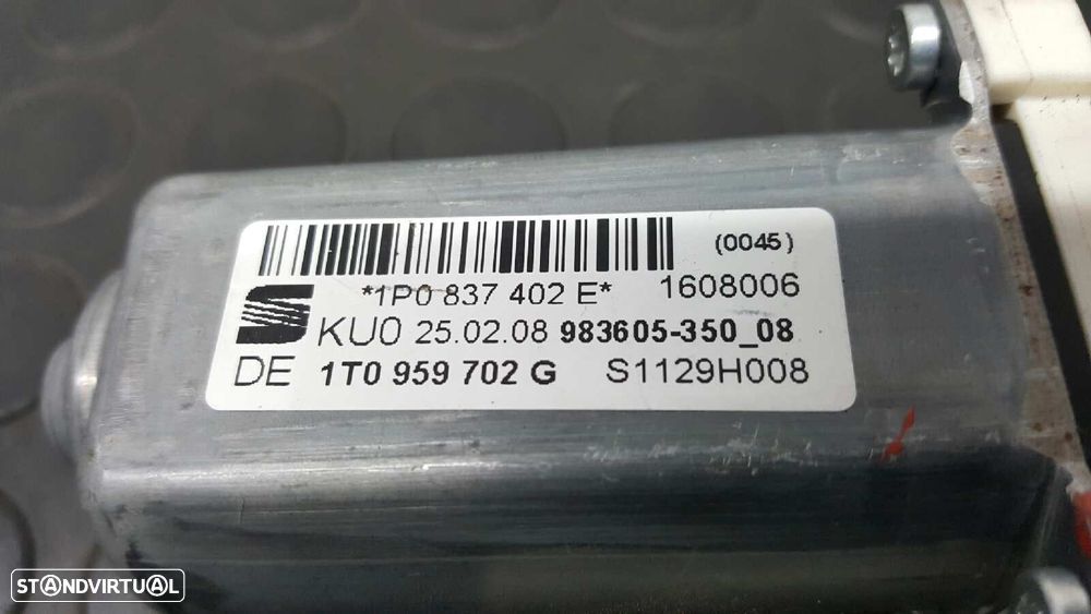 MOTOR ELEVADOR FRENTE DIREITO SEAT LEON (1P1) 1.9 TDI - 7