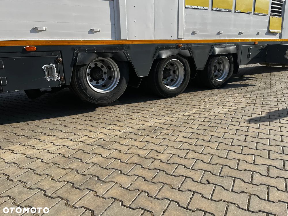 LeciTrailer DO ŻYWCA 3 POZIOMY  WENTYLATORY POIDŁA SMOCZKI ZRASZACZE DACH PODNOSZONY RAMPA HYDRAULICZNA STEROWANIE PILOTEM - 13