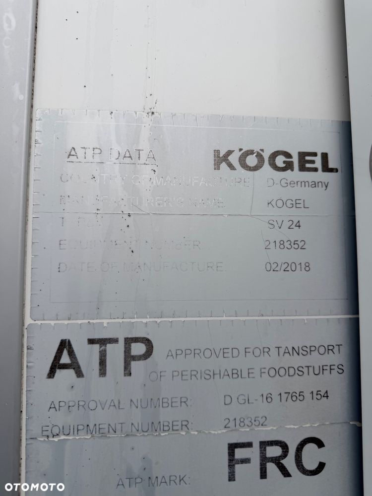 Kögel S24 Naczepa Chłodnia // Agregat Thermo King SLX200 - 16