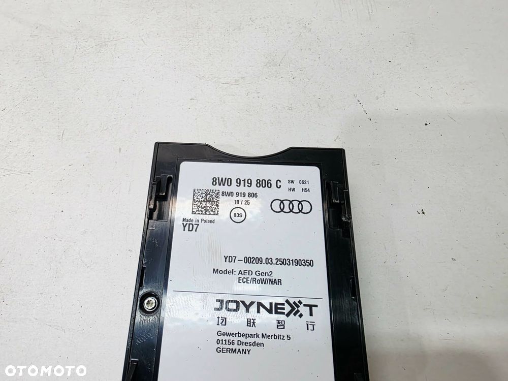 MODUŁ STEROWNIK DANYCH AUDI A3 8Y A4 B9 A5 8W0919806C - 3