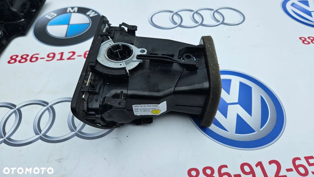 VW Golf 7 VII Kratka nawiewu prawa Dekor listwa Ramka radia 5G0857059 5G1819703C 5G1819743 5G1819704DE - 20