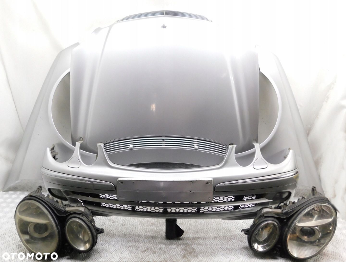 PRZÓD MASKA ZDERZAK PAS PRZEDNI BŁOTNIK XENON SKRĘTNY MERCEDES W211 02-06 - 1