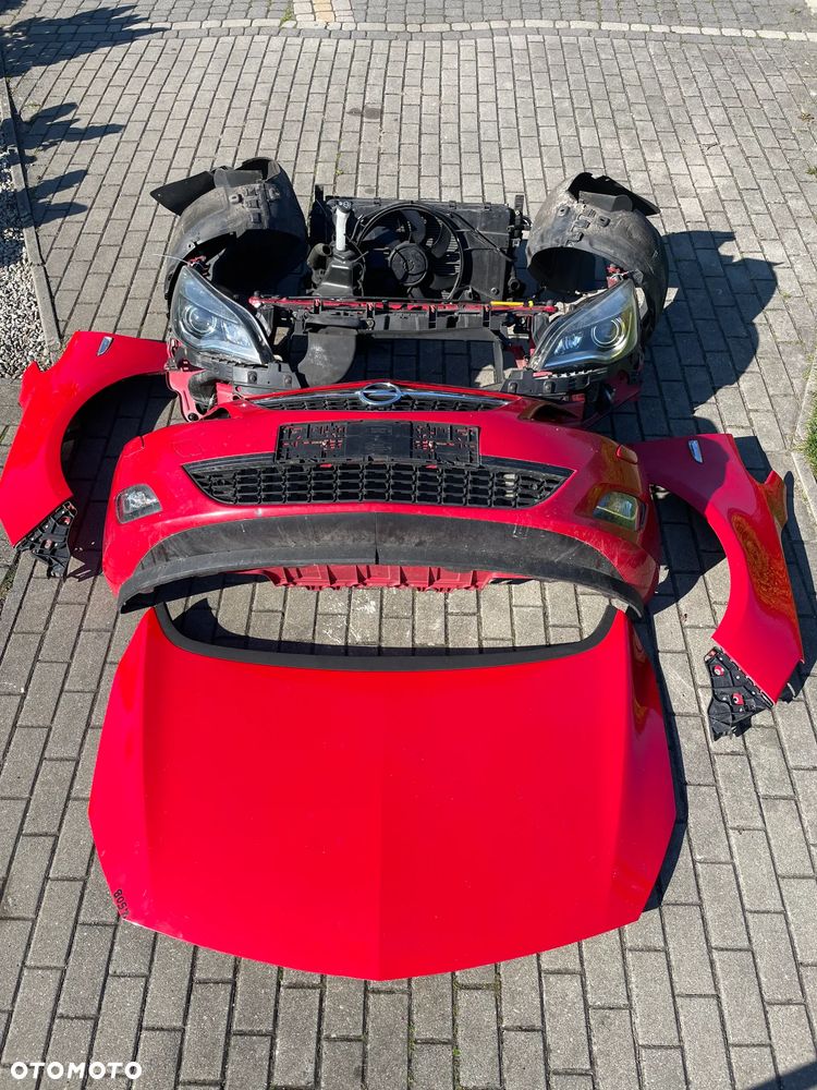 Opel Astra J IV  PAS chłodnice PRAWY LEWY przedni lampa reflektor maska błotnik LEWA PRAWA XENON BELKA zderzak grill Z50B