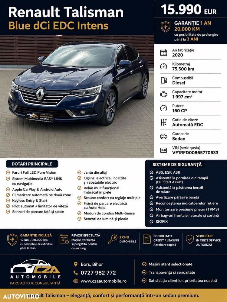 Renault Talisman Blue dCi EDC Intens - 2