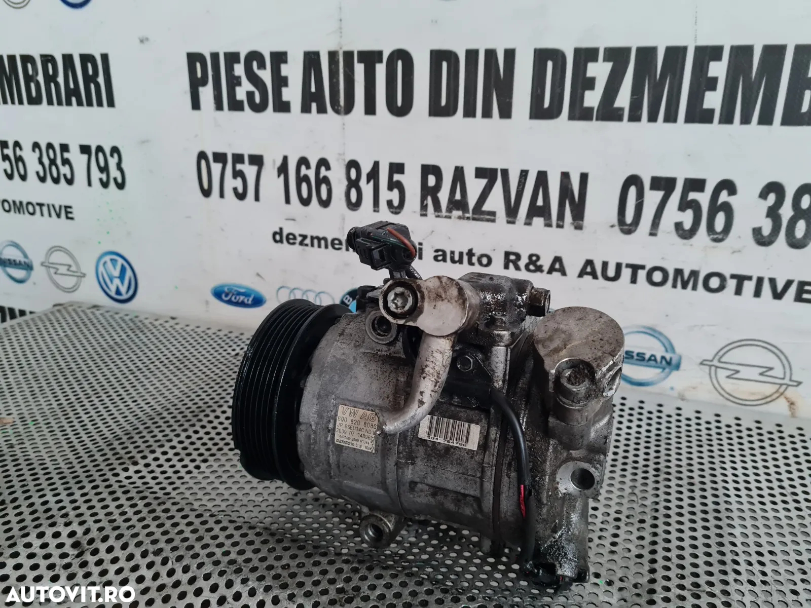 Compresor Clima Aer Conditionat AC Skoda Fabia 2 Roomster Praktik Seat Ibiza Vw Polo 6R An 2008-200 - 4