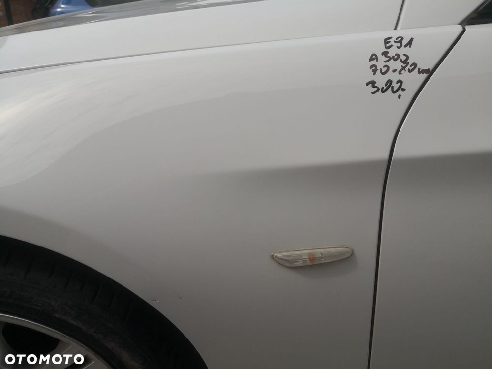 Błotnik lewy przedni BMW E90 E91 Alpinweiss A300 oryginał lewy przód - 3