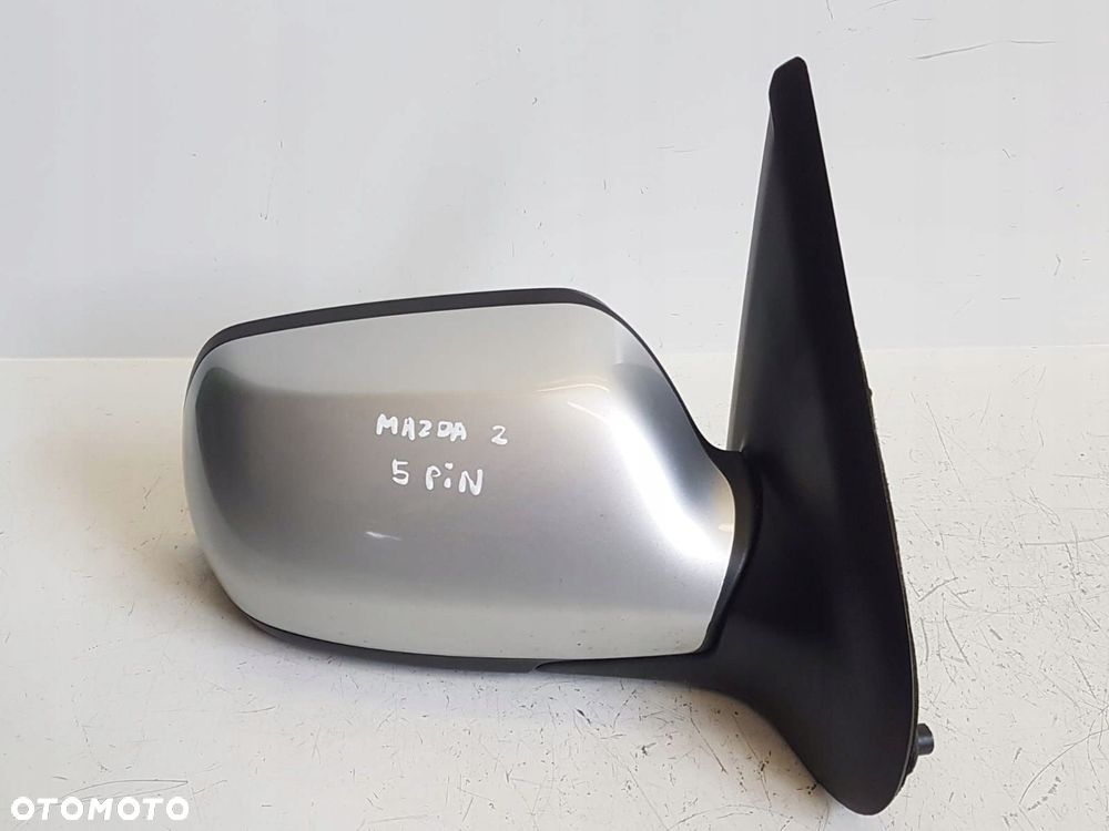 MAZDA 2 II 02-07 LUSTERKO PRAWE SREBRNE 5-PIN 20N - 1