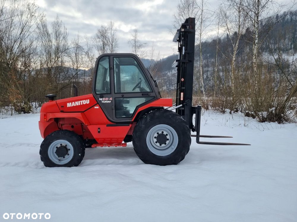 Manitou M30-4 T Wózek Widłowy 4X4 TERENOWY JAK NOWY! 2013r z Norwegii. Silnik PERKINS TURBO 100KM! DEKRA do 2026roku! 3 tony Udzwig! Posuw wideł Hydrauliczny! Jazda REWERS+4 biegi. Ani deka luzów czy wycieków! Zadbana Maszyna! - 4