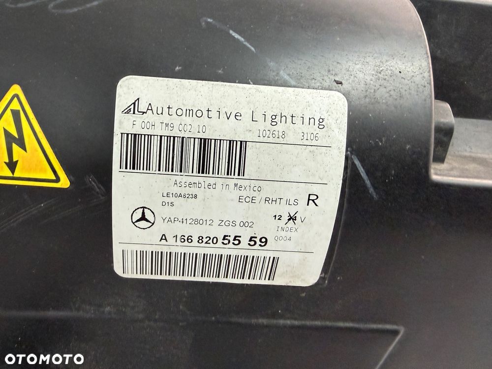 Reflektor Przód strona prawa Mercedes-Benz ML W166 A166 A1668205559 - 4