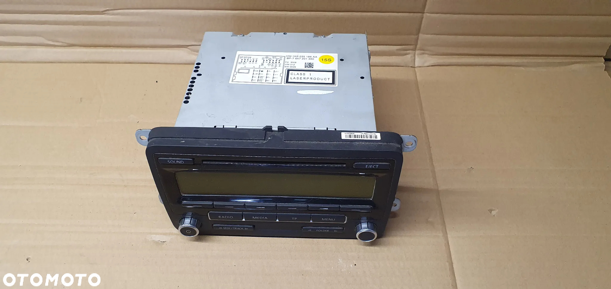 Radio radioodtwarzacz fabryczne VW Passat Touran Golf 1K0035186AA - 2