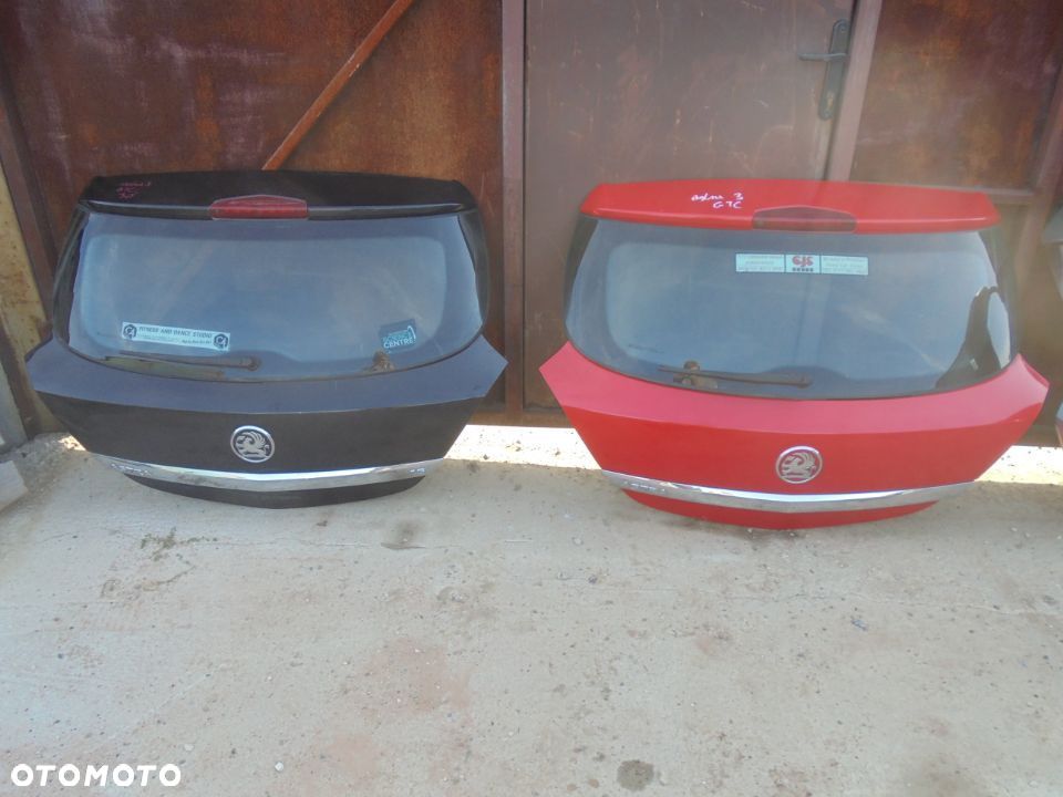 KLAPA TYLNA OPEL ASTRA 3 H III GTC ZAMEK SILNICZEK STOP TAPICERKA MIKROSTYK - 1